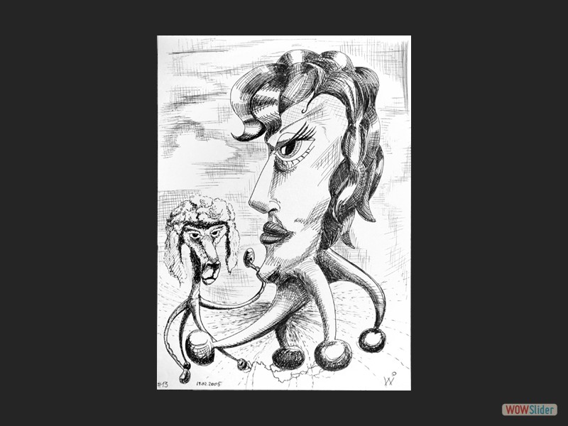 Astrophatin mit Hund